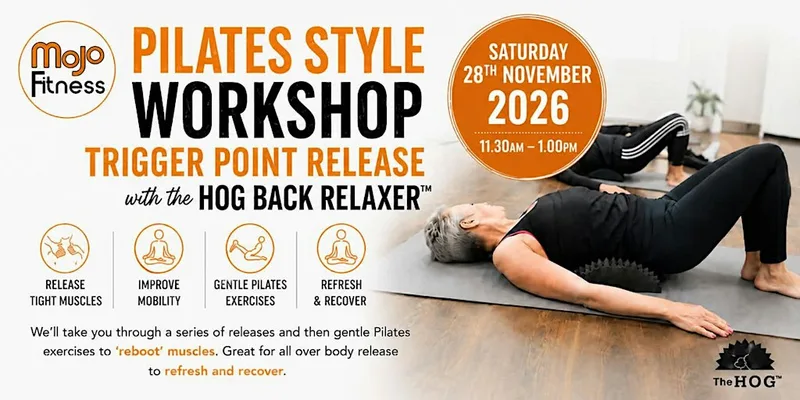 Pilates Style Workshop Trigger Point Release with the Hog Back Relaxer