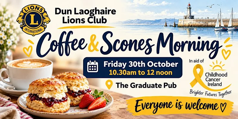 Dun Laoghaire Lions club coffee and scones morning