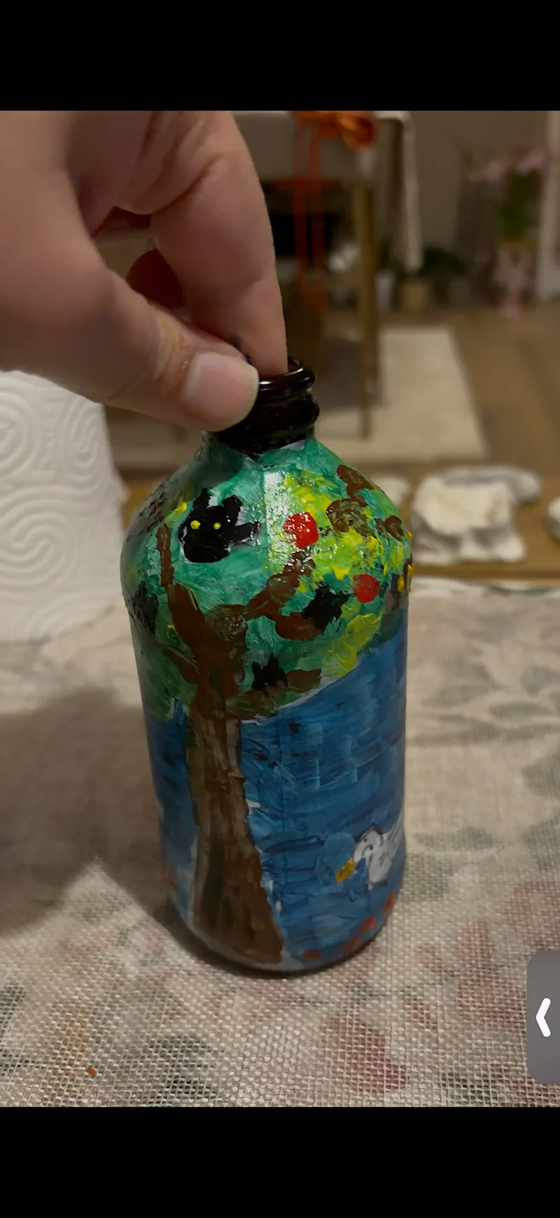 Bottle Painting Experience along with Clay