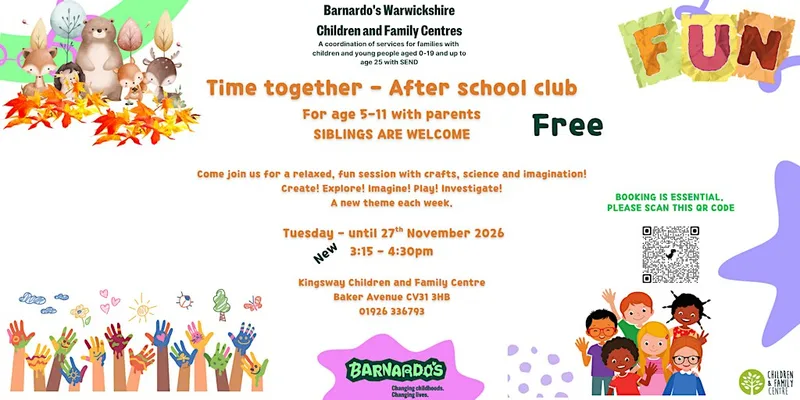 TIME TOGETHER-After School Club for children aged 5-11y- Kingsway CFC