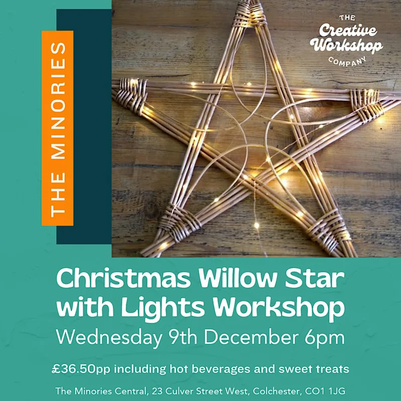 Christmas Willow Star with Lights Workshop