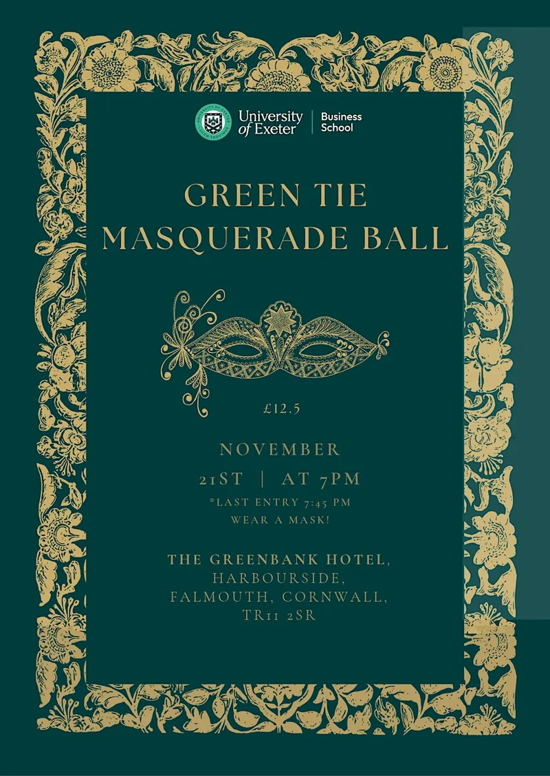 Green Tie Masquerade Ball!