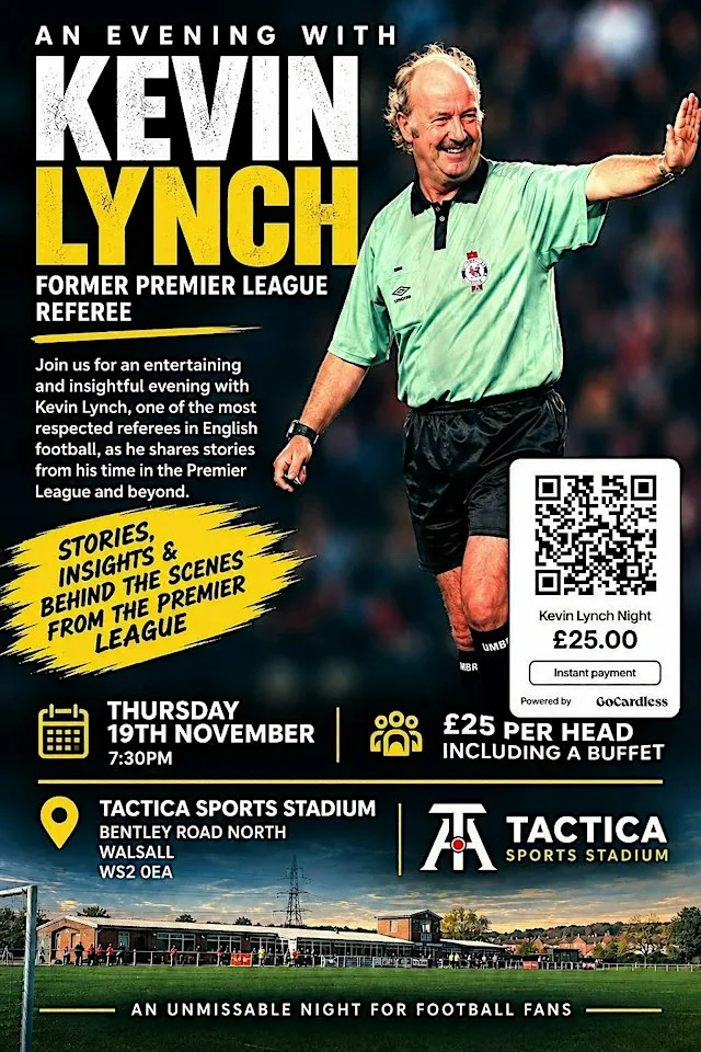 An Evening with Kevin Lynch UK Funniest Ref