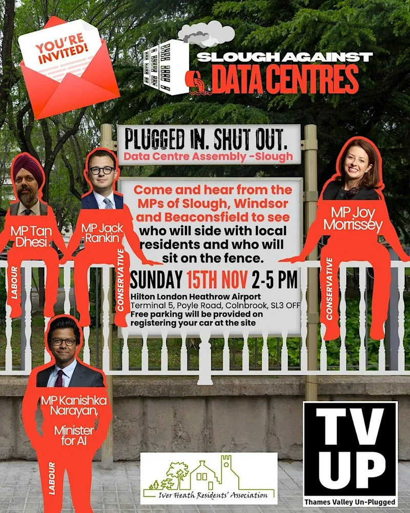 Plugged In, Shut Out. Data Centre Assembly - Slough