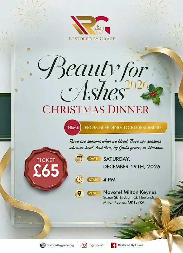 Beauty for Ashes Christmas Experience 2026 — A Night of Connection & Impact