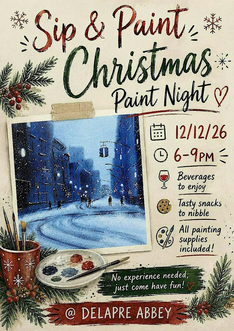 Paint and Sip, Christmas style!