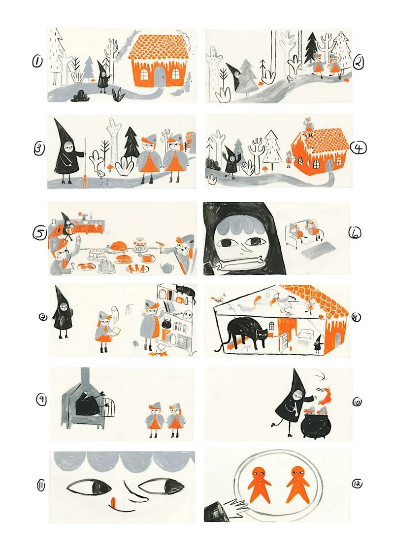 Hansel & Gretel Storyboarding Workshop with Bethan Woollvin