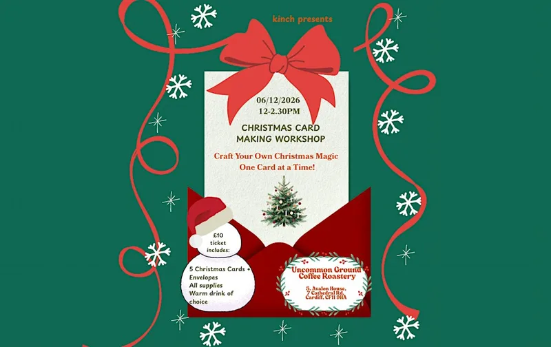 Christmas card making workshop!