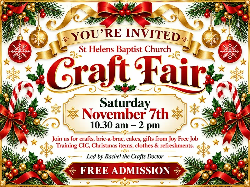 CHRISTMAS CRAFT FAIR! 0:30 am – 2:00 pm