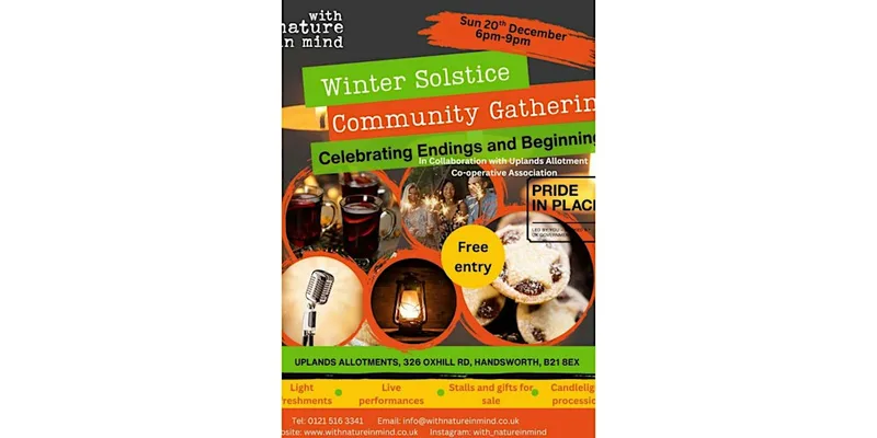 Winter Solstice Community Gathering – Celebrating Endings and Beginnings