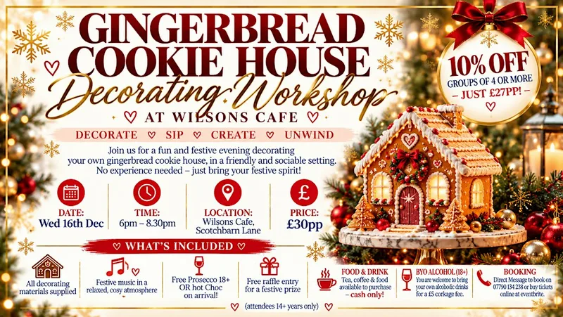 Gingerbread Cookie House Decorating Workshop