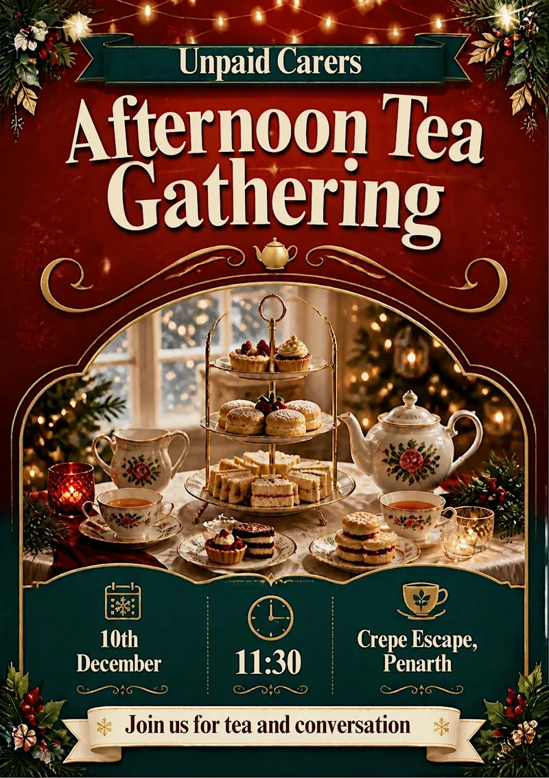 Unpaid Carer's Festive Afternoon Tea