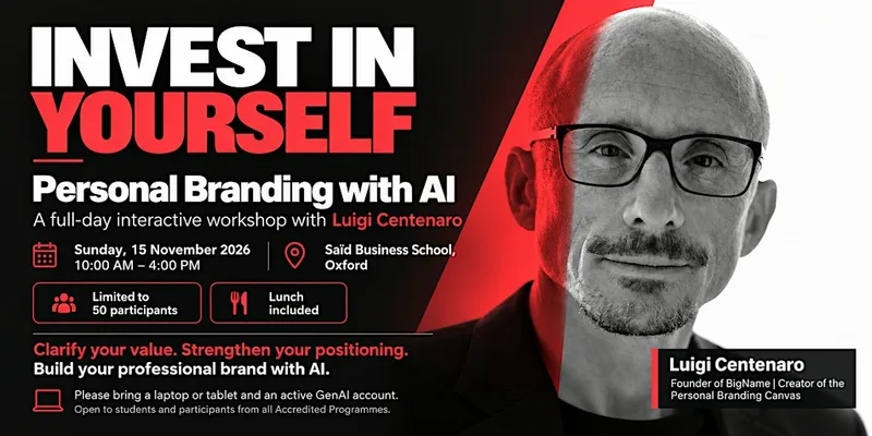 Personal Branding with AI A full-day workshop Luigi Centenaro