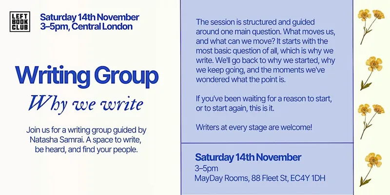 Writing Group: Why We Write