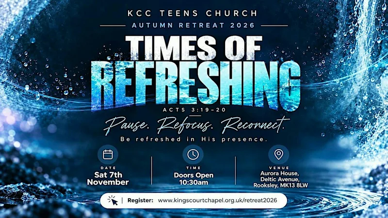 KCC TEENS CHURCH AUTUMN RETREAT 2026