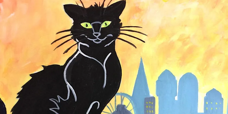 Sip & Paint Chat Noir In London