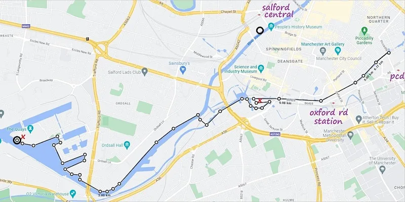 Walk @ Manchester City Centre to Media City