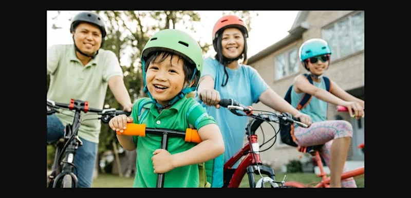 Family Cycling at Shakespeare Primary School
