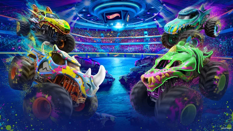Hot Wheels Monster Trucks Live Color Bash