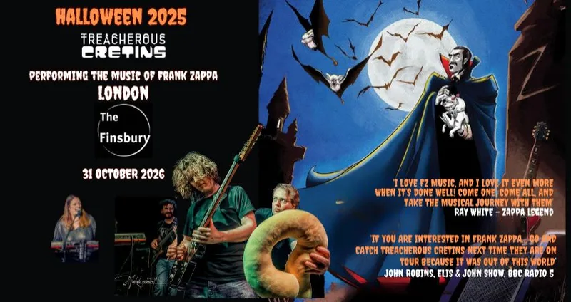 Zappa at Halloween! Treacherous Cretins playing the music of Frank Zappa